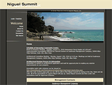 Tablet Screenshot of niguelsummit.net